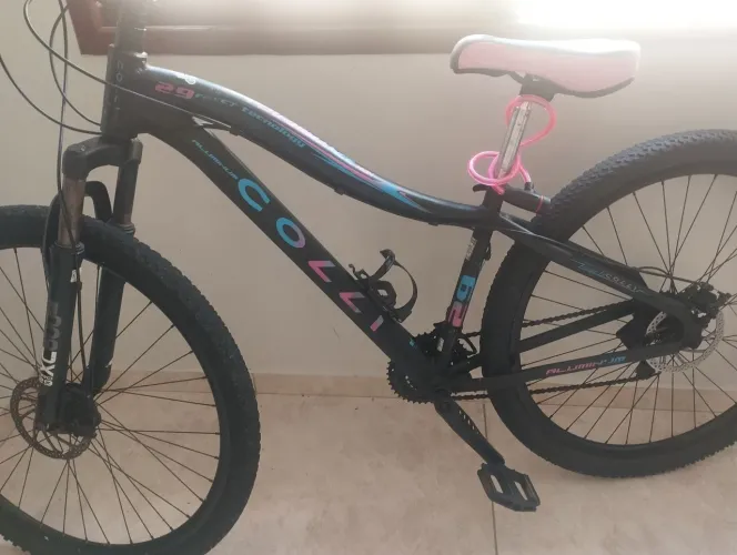 Bicicleta Aro 29 Colli Shimano Com Cesta e Cadeado