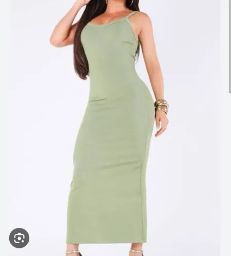 Vestido verde cana G .. fotos ilustrativa