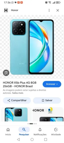 Vendo celular honor 256 Gb na caixa 