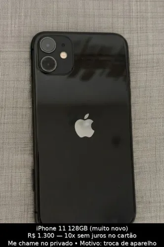 iPhone 11 128 GB muito novo