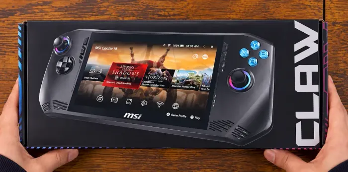 Console Portátil MSI Claw A1M-016UK 7" Intel Core Ultra 7