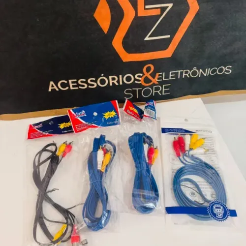 Cabo Áudio Vídeo 3rca X 3rca