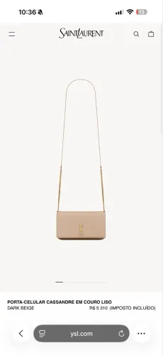 Bolsa Yves Saint Laurent Original