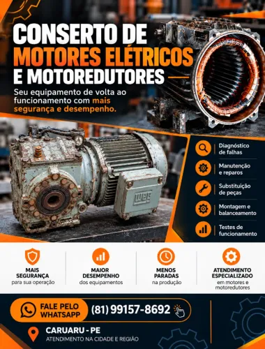 ? SEU MOTOR ELÉTRICO APRESENTOU DEFEITO?