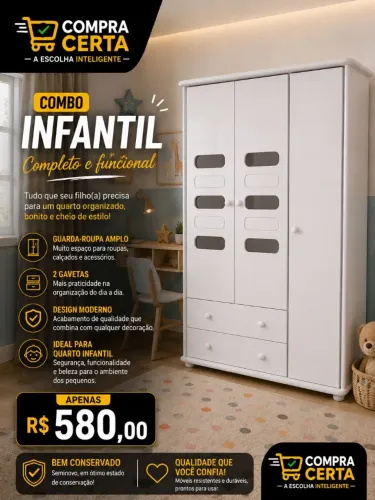 Guarda roupa infantil