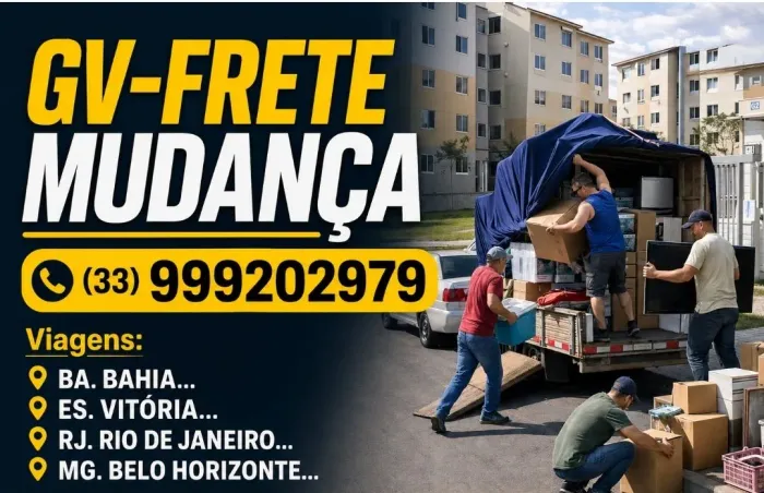 GV FRETE MUDANÇA BH ES BA RJ
