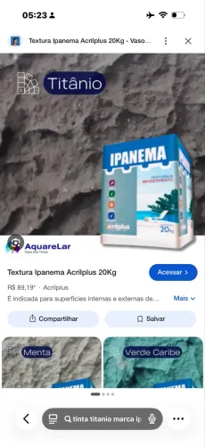 Tinta textura titânio cinza