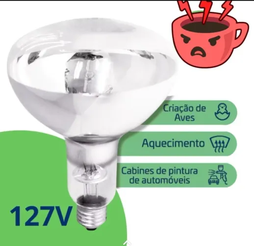 Lâmpada de aquecimento infravermelho