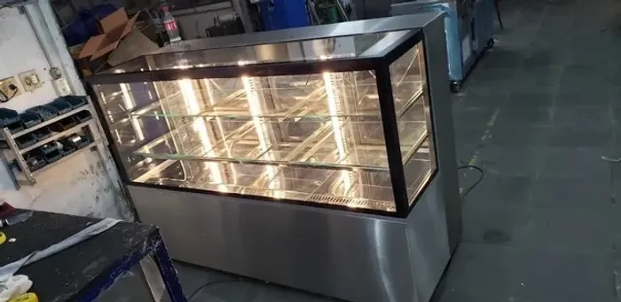 vitrine refrigerada expositora em inox