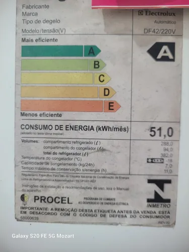 Vende-se Refrigerador Electrolux 382L