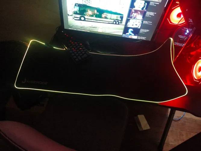 Mousepad risemode com led Rgb