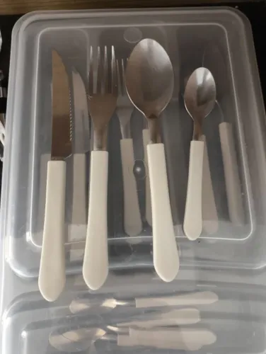 Kit de talheres, 20 peças com organizador