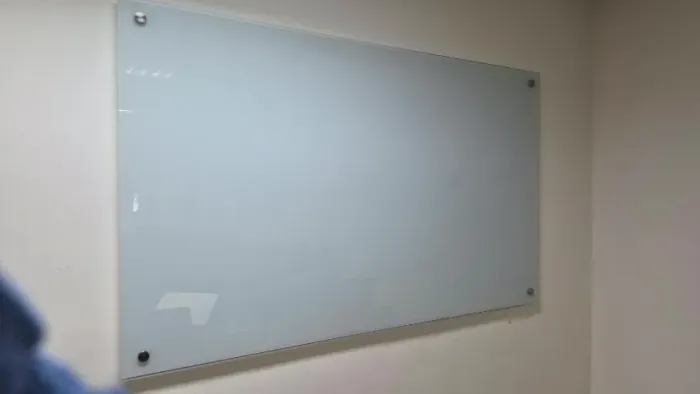Lousa branca de vidro 150x90