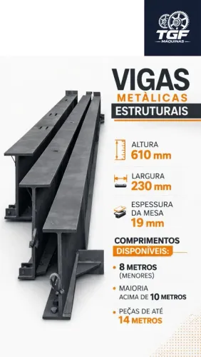 CAMINHO DE ROLAMENTO PARA PONTE ROLANTE - MATERIAL ESTRUTURAL
