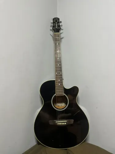 Violão Strinberg AW51C Preto Eletroacústico - Aço (Pronto para tocar)