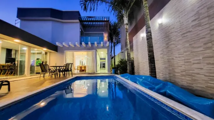 Vila Rica imóveis aluga: MOBILIADA 4 SUITES, MODERNA, CONDOMÍNIO, PISCINA