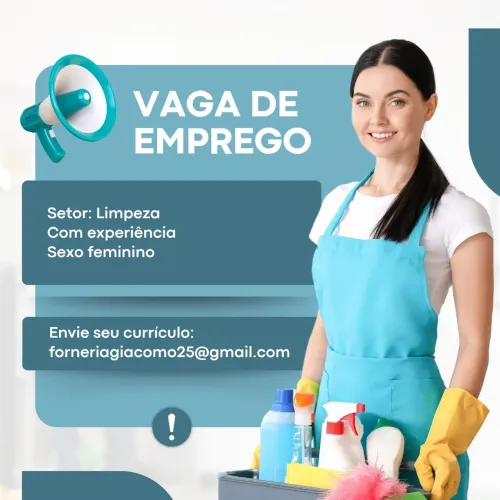 Contratamos Auxiliar de Serviços Gerais - Limpeza 