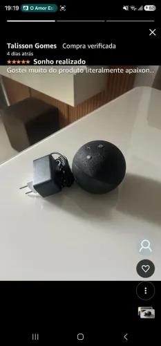 Echo Dot (Geração mais recente) | Smart speaker com Alexa