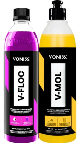 Shampoo Automotivo Neutro Vonixx V-Floc V-Mol 500ml Para Carro e Moto