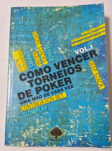 Livro Como Vencer torneios de Poker - uma mão de cada vez! Vol. 1. Raise Editora