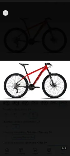 Bicicleta aro 29, 27 velocidades nova