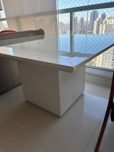 Mesa 135x135 branca Tok Stok