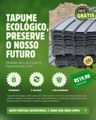 Tapume Ecológico - Ocasião