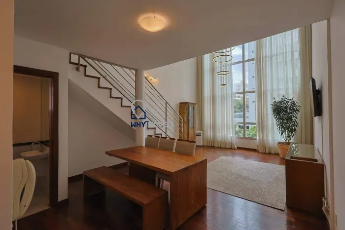 Apartamento 1 quarto, semimobiliado para alugar no Belvedere