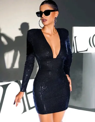 Vestido lantejoulas/ paetê