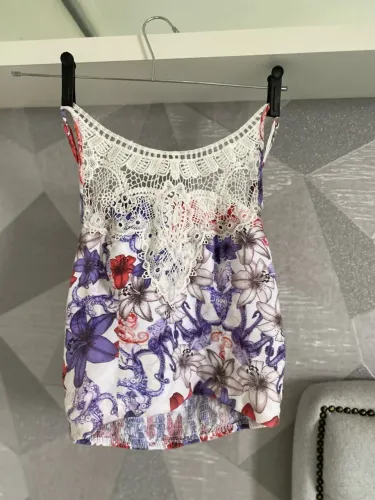BL ALCINHA LILAS DET RENDA EST FLORAL OH BOY P