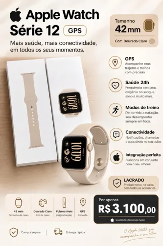 Apple Watch Séries 12 - 42 mm