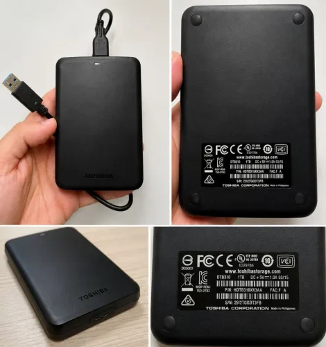 HD Externo Toshiba 1TB USB 3.0 Original - Excelente Estado