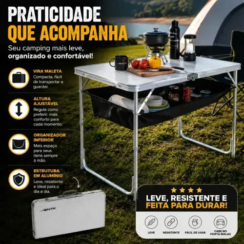 Mesa que vira maleta - NAUTIKA