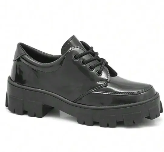 Mocassim Oxford Tratorada Unissex Solado Flexível