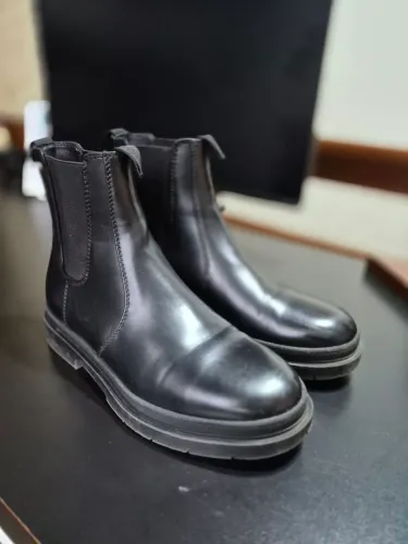 Bota Chelsea Zara preta chunky - Tam. 40