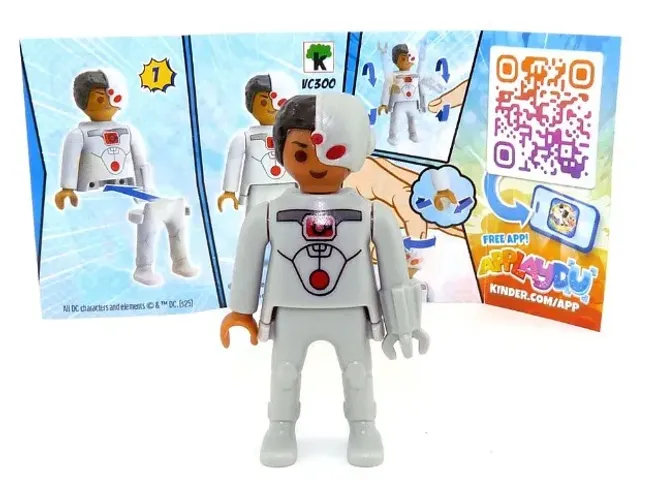 Cyborg - DC Playmobil Kinder Ovo (Colecionável)