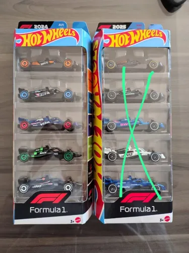 Miniaturas HotWheels - Pack F1 edição 2024