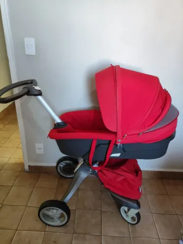 Carrinho De Bebe Stokke Splory X + Prancha P/ Irmão E Moisés (Usado)
