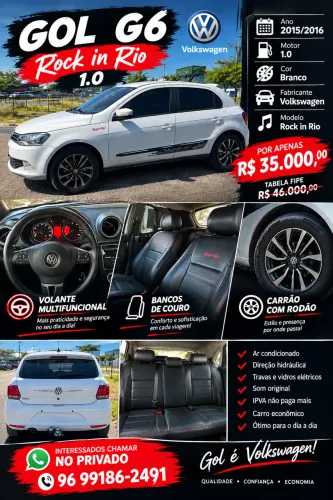 Volkswagen Gol Geração VI Rock IN RIO 1.0 8V MI Total Flex Mec. 4P 2016
