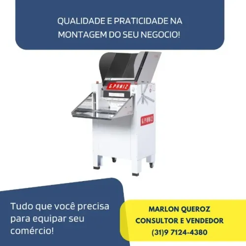 Cilindro de Massas 2 Motores 50Cm GPaniz Monofásico