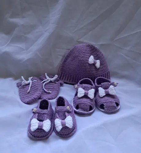 Lindos sapatinhos de Crochê para bebê