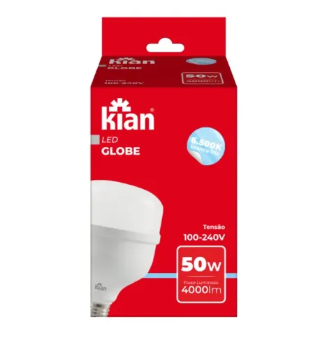 kit 2 lâmpadas LED 50w kian bivolt  soquete e-27 