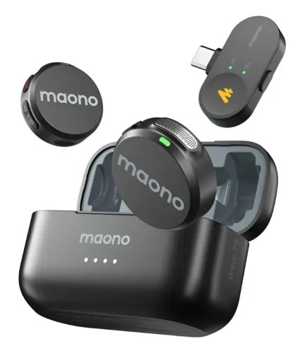 [NOVO] Microfone Lapela Sem Fio Maono Wave T5 Usb-C Wm-650