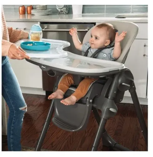 Cadeira de Alimentação Chicco Polly Ava Black - Excelente Estado