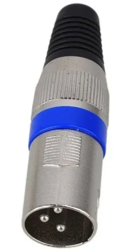 Plug Conector Xlr Canon Macho Microfone Dmx 1 Unid.
