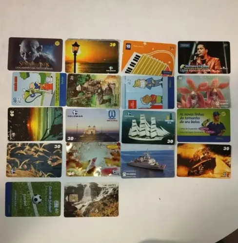  cartão telefônico antigo valor unitário 