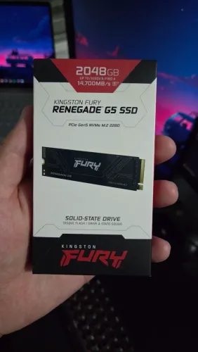 (Lacrado) SSD NVMe 2TB Kingston FURY Renegade G5 PCIe 5.0 14.700MBs/14.000MBs