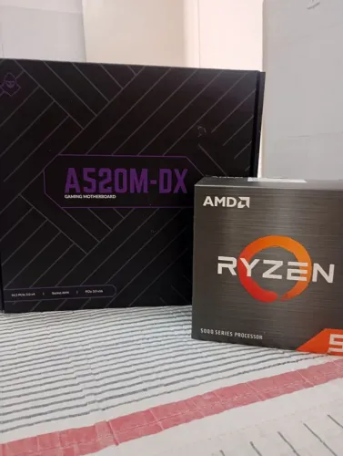 Processador: AMD Ryzen 5 5500 (6 Cores / 12 Threads) ? acompanha caixa original.