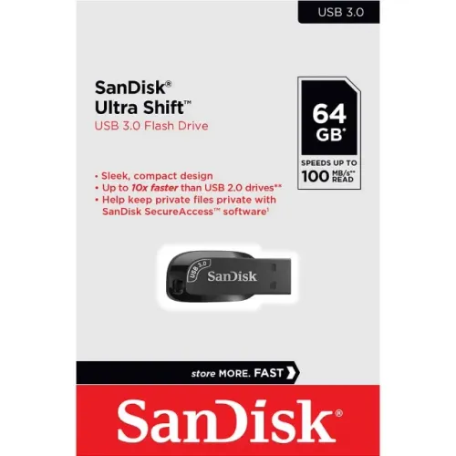 Pendrive Sandisk 64gb Usb 3.0 Ultra Shift - Sdcz410-64g-g46 *ENTREGA GRÁTIS*