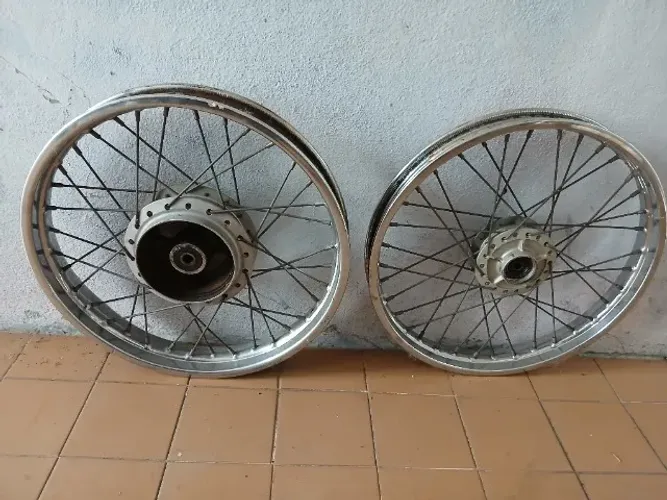 Cj rodas montadas titan 150 freio a disco